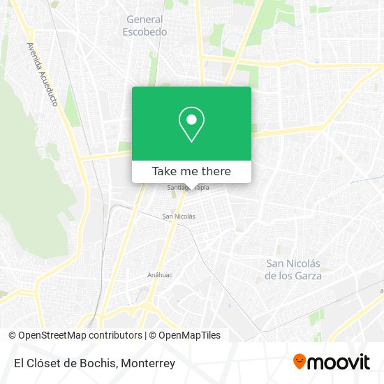 El Clóset de Bochis map