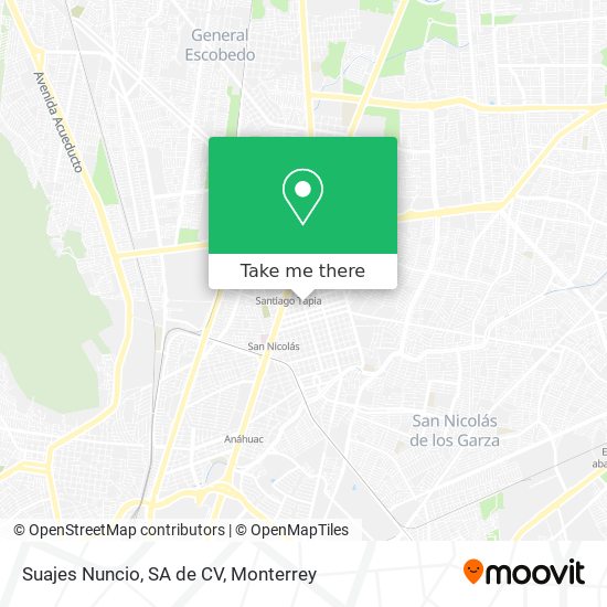 Mapa de Suajes Nuncio, SA de CV