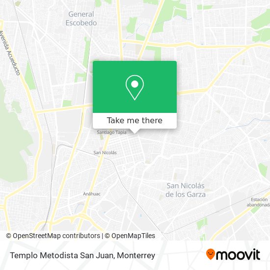 Templo Metodista San Juan map