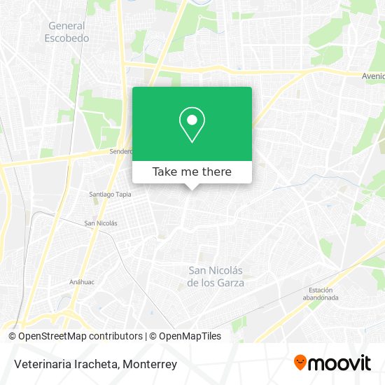 Veterinaria Iracheta map