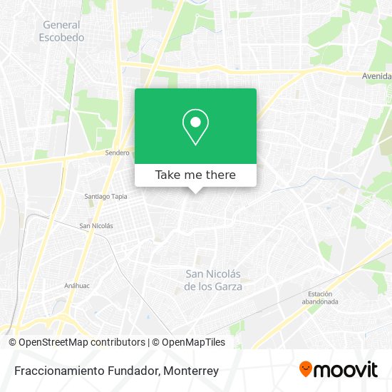 Mapa de Fraccionamiento Fundador