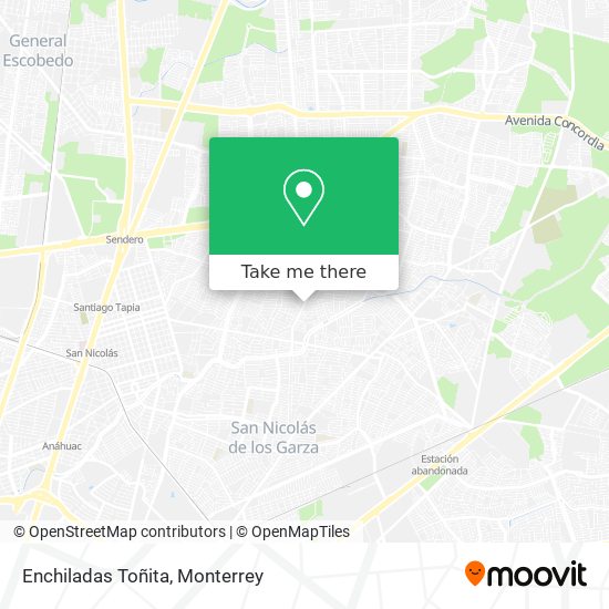 Mapa de Enchiladas Toñita
