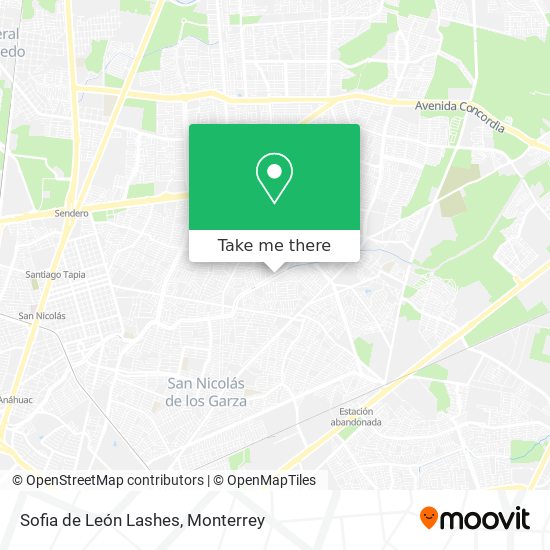 Sofia de León Lashes map