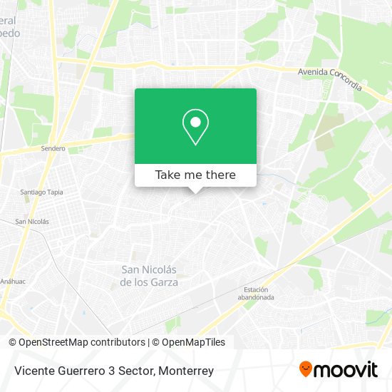 Vicente Guerrero 3 Sector map