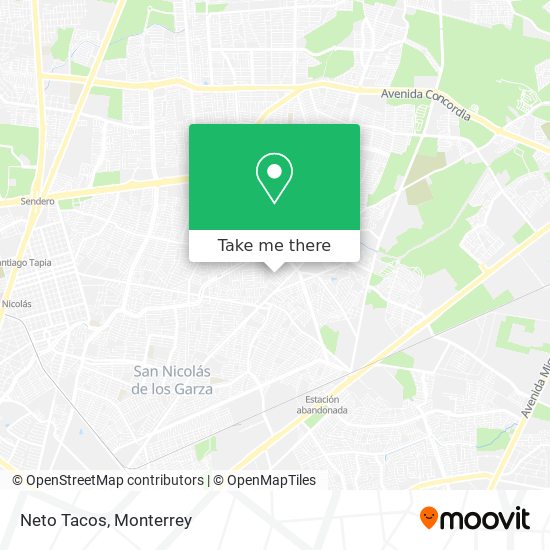 Mapa de Neto Tacos