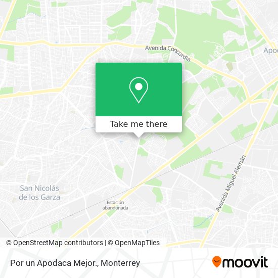 Mapa de Por un Apodaca Mejor.