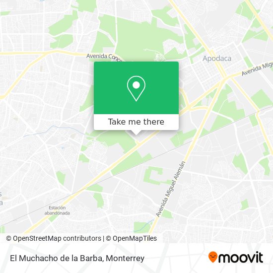 El Muchacho de la Barba map