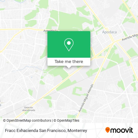 Fracc Exhacienda San Francisco map