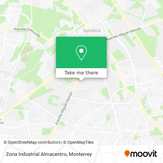 Zona Industrial Almacentro map