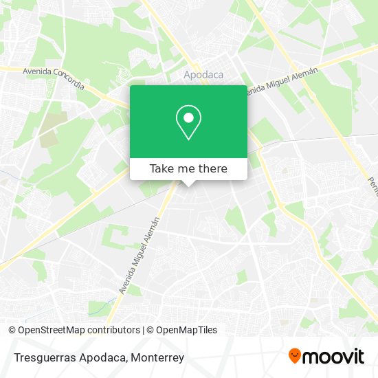 Mapa de Tresguerras Apodaca