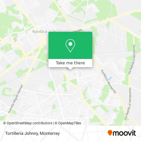 Mapa de Tortilleria Johnny