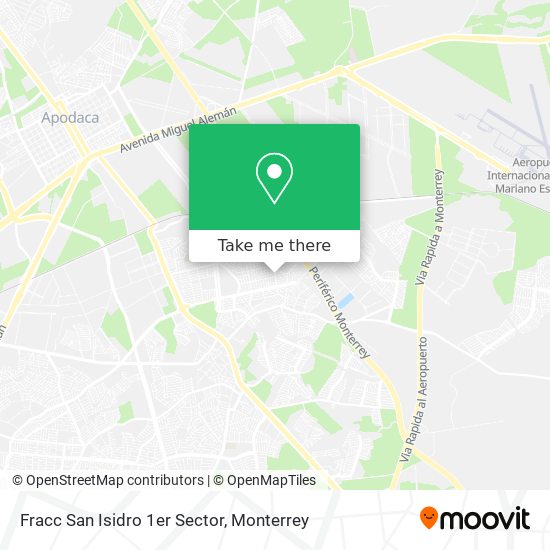 Fracc San Isidro 1er Sector map