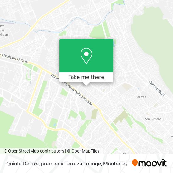 Mapa de Quinta Deluxe, premier y Terraza Lounge