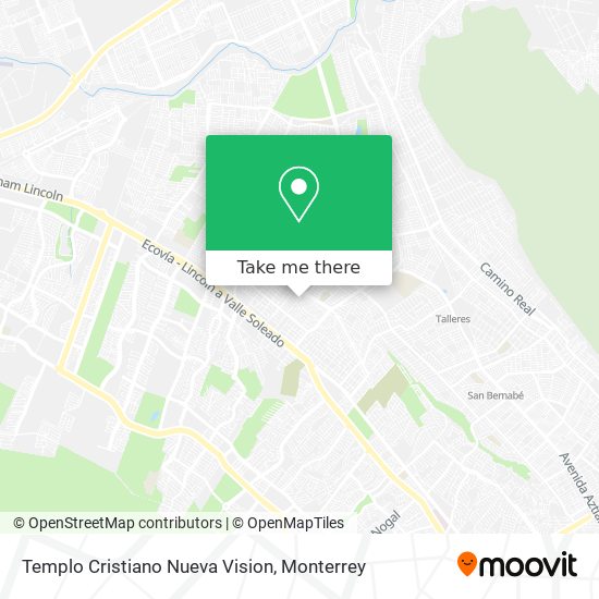 Templo Cristiano Nueva Vision map