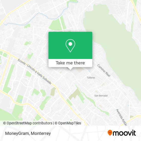 Mapa de MoneyGram