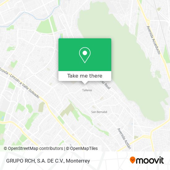 Mapa de GRUPO RCH, S.A. DE C.V.