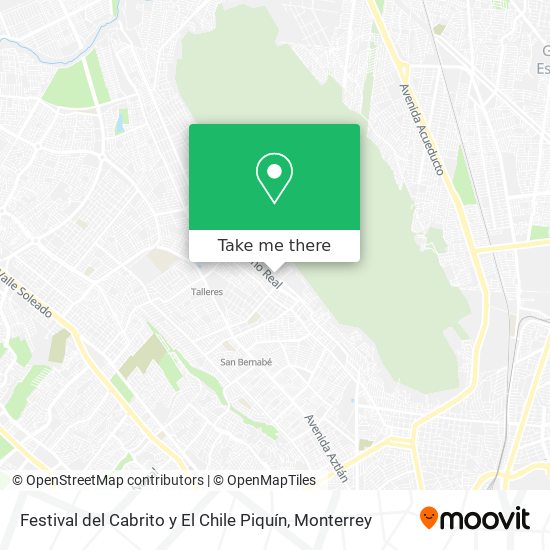 Mapa de Festival del Cabrito y El Chile Piquín