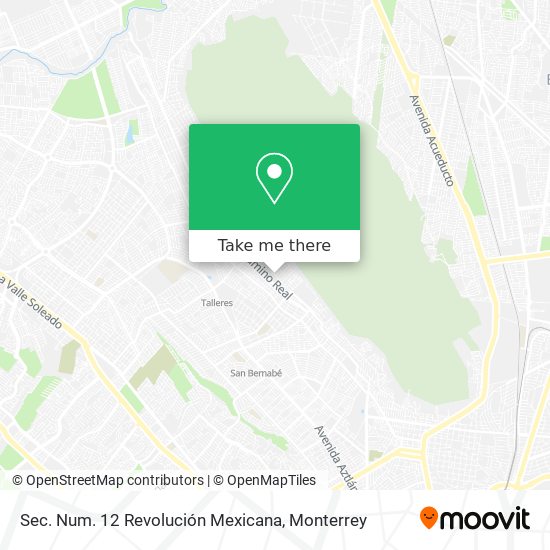 Sec. Num. 12 Revolución Mexicana map