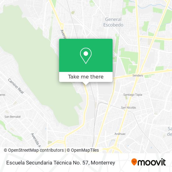 Mapa de Escuela Secundaria Técnica No. 57