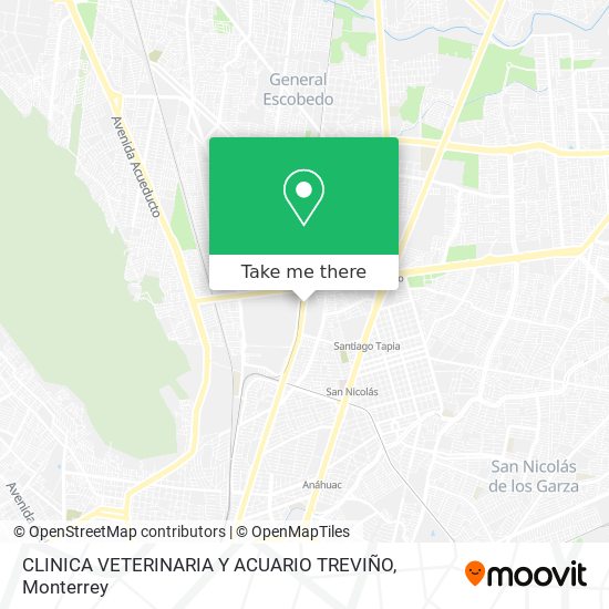 CLINICA VETERINARIA Y ACUARIO TREVIÑO map
