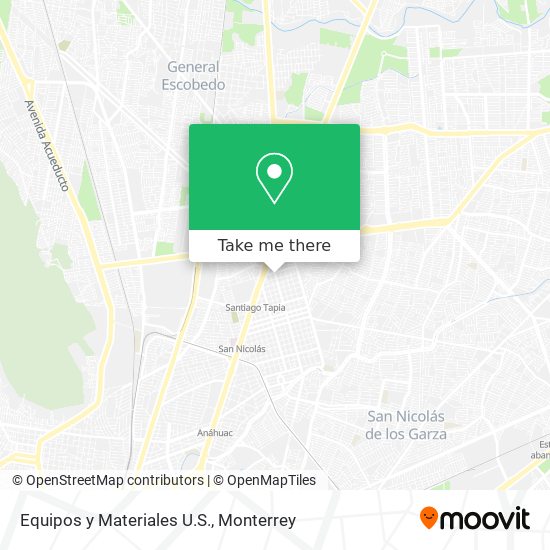 Mapa de Equipos y Materiales U.S.