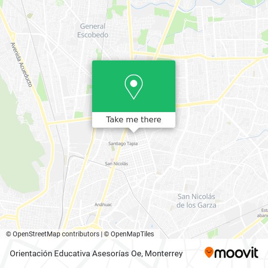 Orientación Educativa Asesorías Oe map