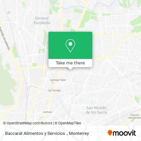 Baccarat Alimentos y Servicios . map