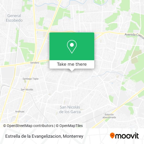Estrella de la Evangelizacion map