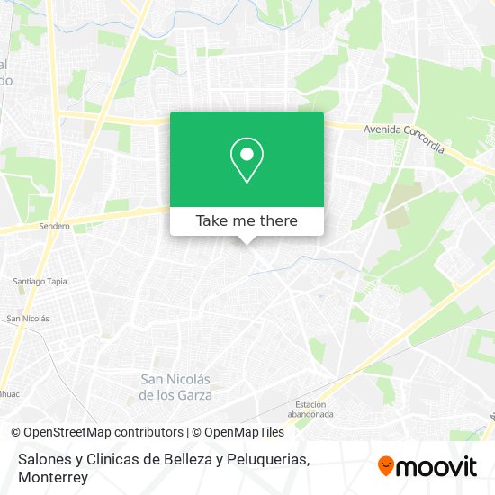 Mapa de Salones y Clinicas de Belleza y Peluquerias