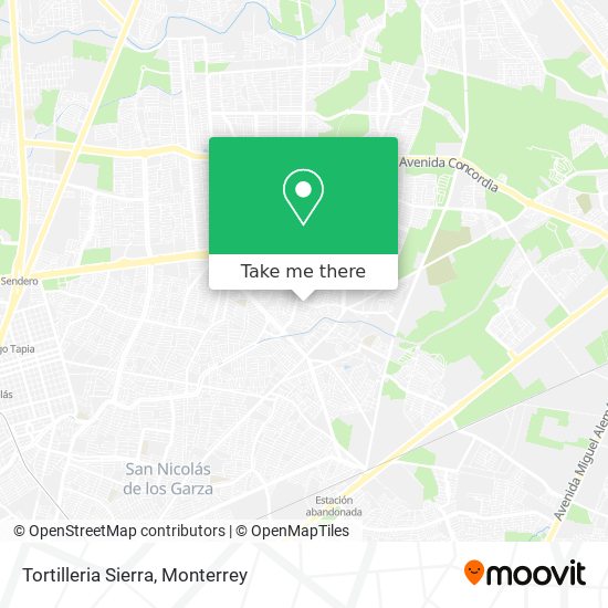 Mapa de Tortilleria Sierra