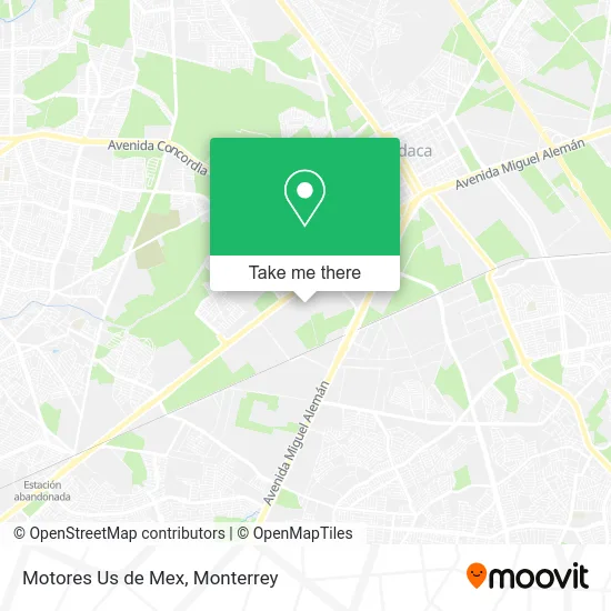 Motores Us de Mex map