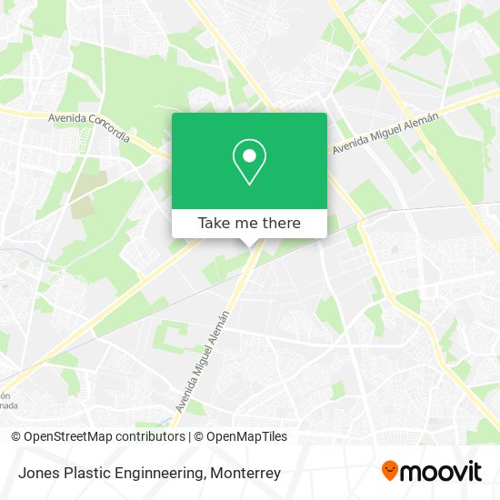Jones Plastic Enginneering map