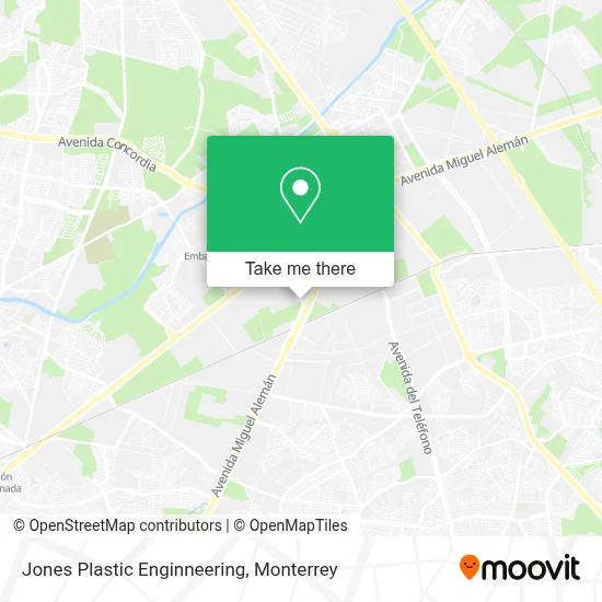 Jones Plastic Enginneering map
