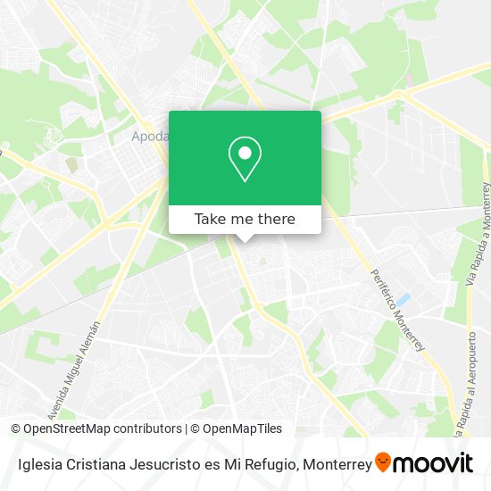 Iglesia Cristiana Jesucristo es Mi Refugio map