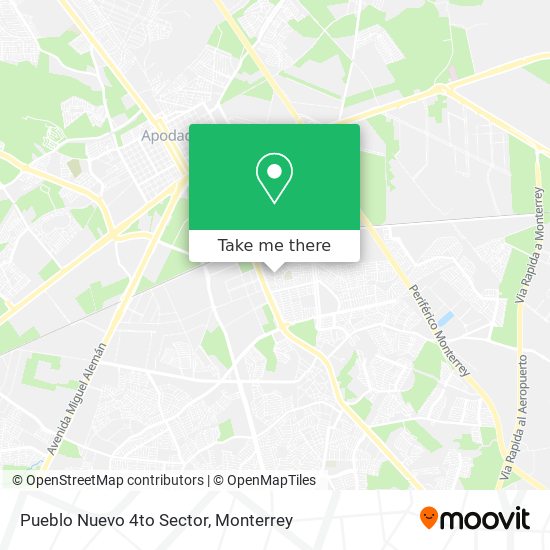 Pueblo Nuevo 4to Sector map