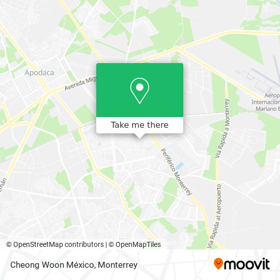 Mapa de Cheong Woon México