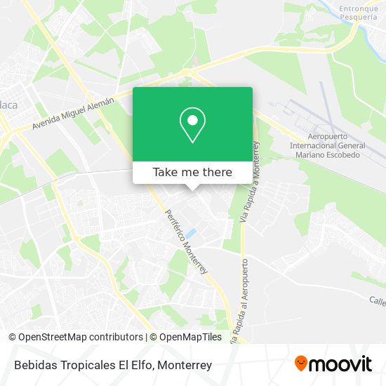 Bebidas Tropicales El Elfo map