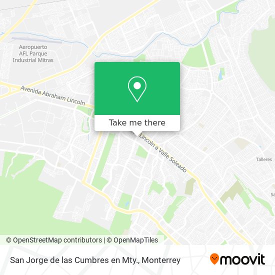 San Jorge de las Cumbres en Mty. map