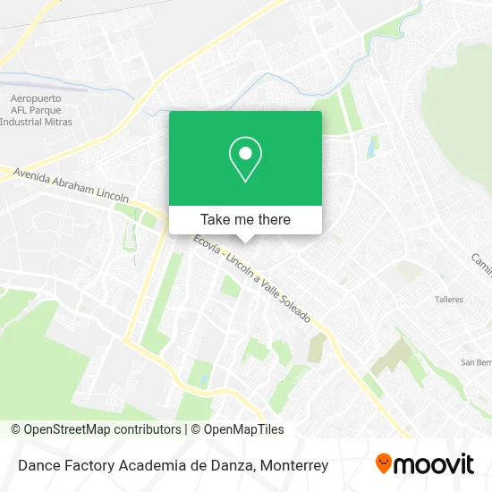 Dance Factory Academia de Danza map