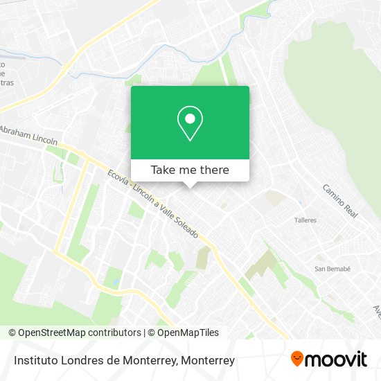 Instituto Londres de Monterrey map
