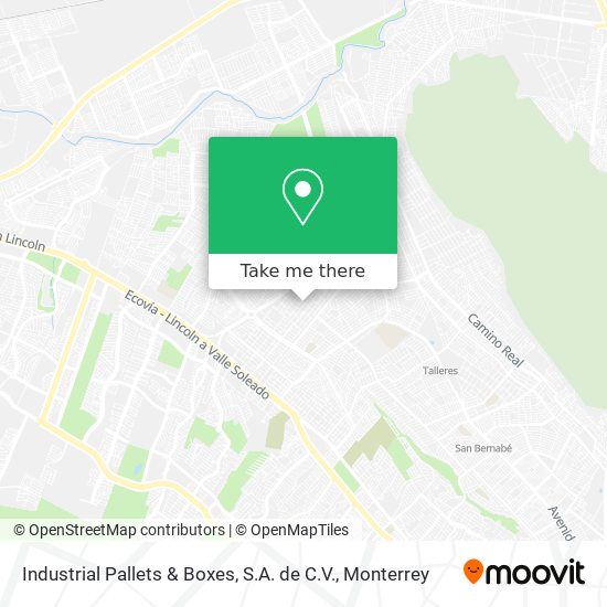 Industrial Pallets & Boxes, S.A. de C.V. map
