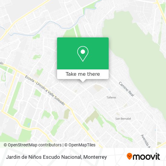 Mapa de Jardin de Niños Escudo Nacional