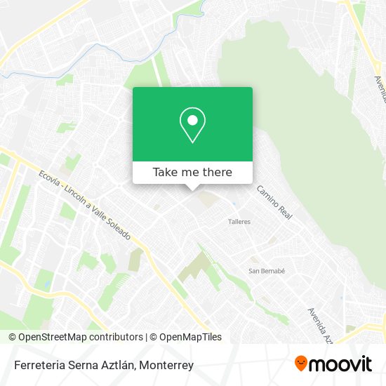 Ferreteria Serna Aztlán map