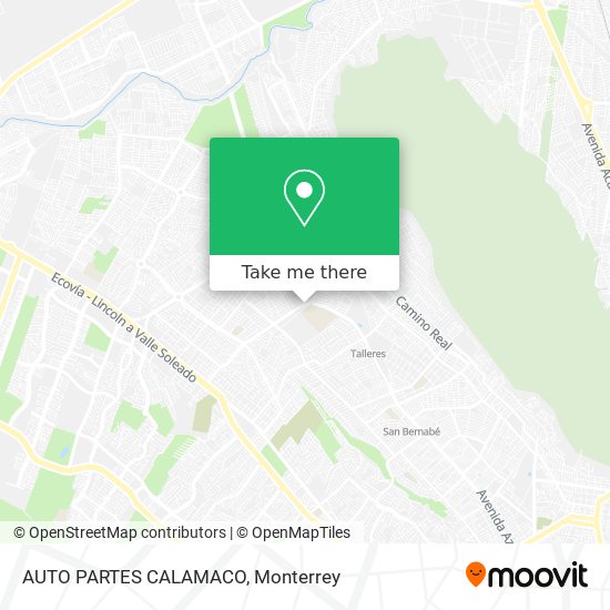 AUTO PARTES CALAMACO map