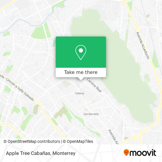 Apple Tree Cabañas map