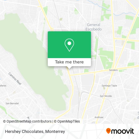 Hershey Chocolates map