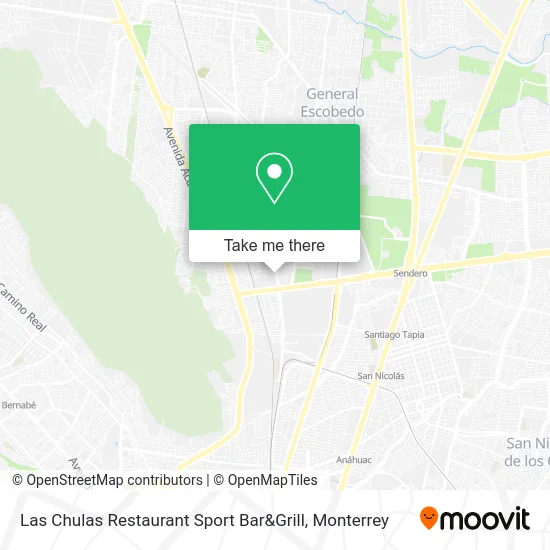 Las Chulas Restaurant Sport Bar&Grill map