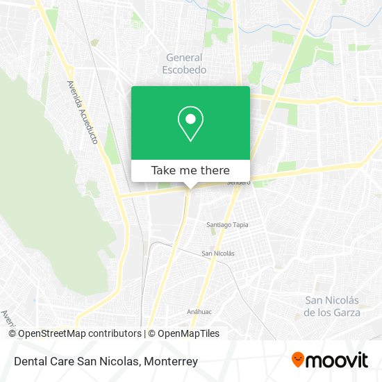 Mapa de Dental Care San Nicolas