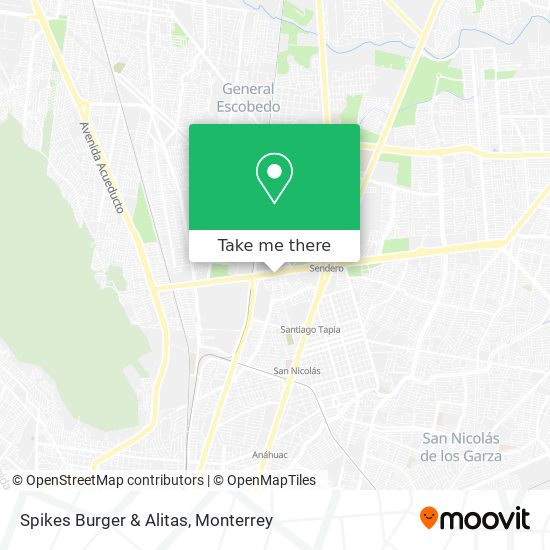 Spikes Burger & Alitas map