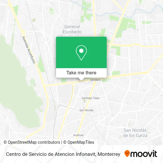 Centro de Servicio de Atencion Infonavit map